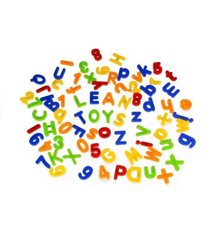 58712 Набор разноцветных магнитных букв и цифр в банке 78 эл. 58712 Набор разноцветных магнитных букв и цифр в банке 78 эл.