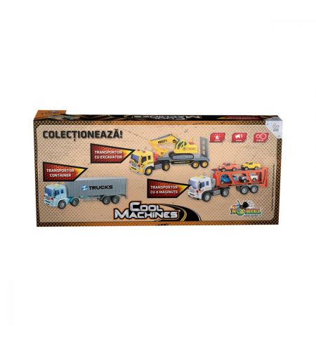 Noriel INT1516 Перевозчик с экскаватором Cool Machines со светом и звуком Noriel INT1516 Перевозчик с экскаватором Cool Machines со светом и звуком