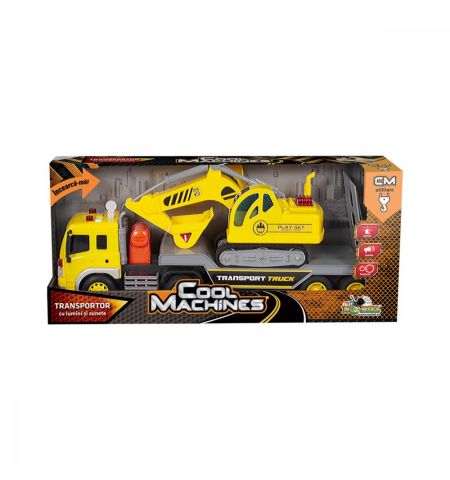 Noriel INT1516 Перевозчик с экскаватором Cool Machines со светом и звуком Noriel INT1516 Перевозчик с экскаватором Cool Machines со светом и звуком