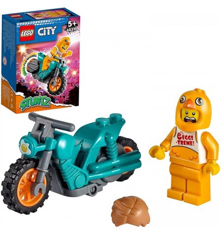 Lego City Stuntz 60310 Конструктор Трюковый мотоцикл с цыплёнком