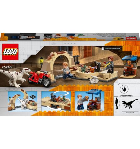 Lego Jurassic World 76945 Конструктор Атроцираптор погоня на мотоцикле Lego Jurassic World 76945 Конструктор Атроцираптор погоня на мотоцикле