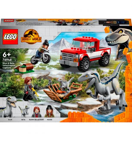 Lego Jurassic World 76946 Конструктор Блу и поимка бета-велоцираптора