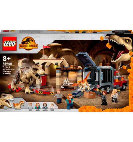 Lego Jurassic World 76948 Конструктор Побег атроцираптора и тираннозавра