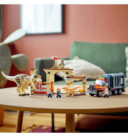 Lego Jurassic World 76948 Конструктор Побег атроцираптора и тираннозавра