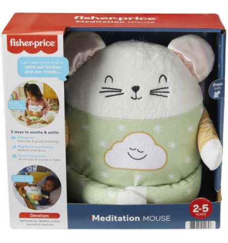 Fisher-Price GRV08 Мягкая игрушка Мышонок для медитации Fisher-Price GRV08 Мягкая игрушка Мышонок для медитации