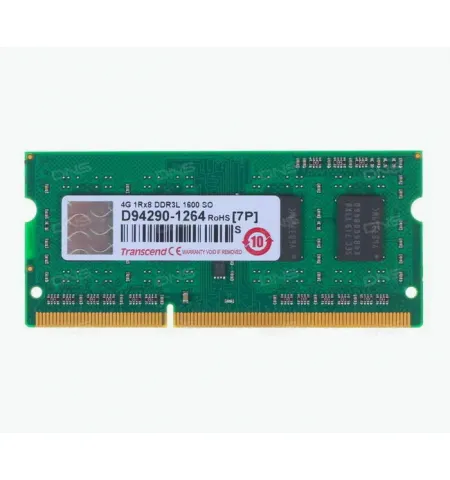 4GB DDR3 1600MHz SODIMM 204pin Transcend PC12800, CL11, 1.35V