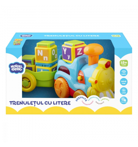 Noriel Bebe INT7670 Интерактивная игрушка Trenulet cu Litere Noriel Bebe INT7670 Интерактивная игрушка Trenulet cu Litere