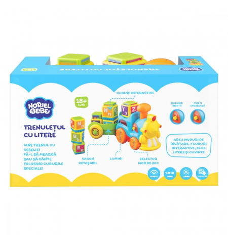 Noriel Bebe INT7670 Интерактивная игрушка Trenulet cu Litere Noriel Bebe INT7670 Интерактивная игрушка Trenulet cu Litere