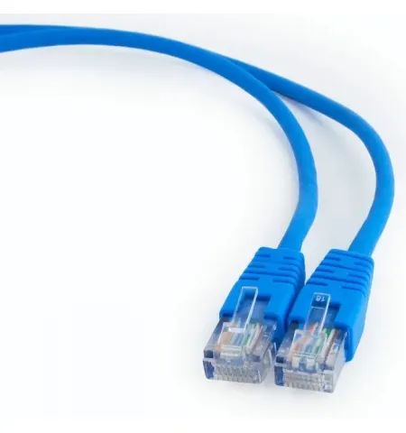 Patch cord Cablexpert PP12-0.5M/B, CAT5e UTP, 0,5m, Albastru