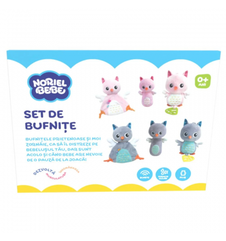 Noriel Bebe INT6382 Погремушка Bufnitele Prietenoase Roz Noriel Bebe INT6382 Погремушка Bufnitele Prietenoase Roz