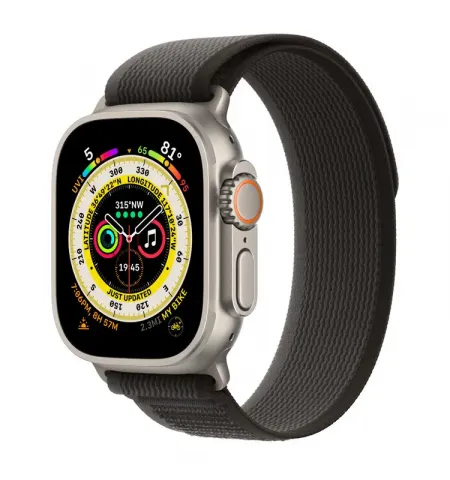 Ceas inteligent Apple Watch Ultra, 49mm, Negru/Gri