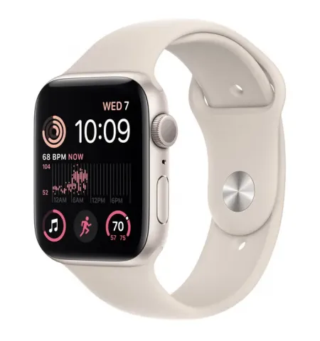 Ceas inteligent Apple Watch SE (2nd gen), 44mm, Starlight