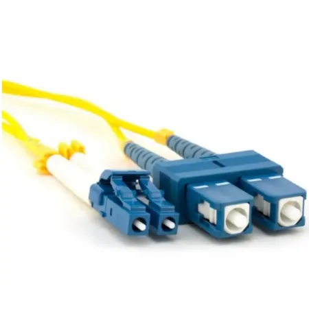 Fiber optic patch cords, singlemode Duplex LC-SC, 3m