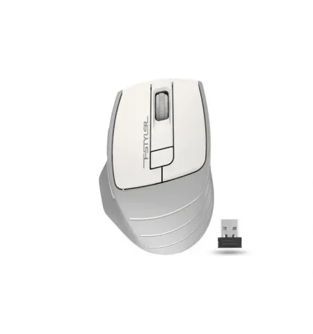 Mouse Wireless A4Tech FG30S, Alb/Gri