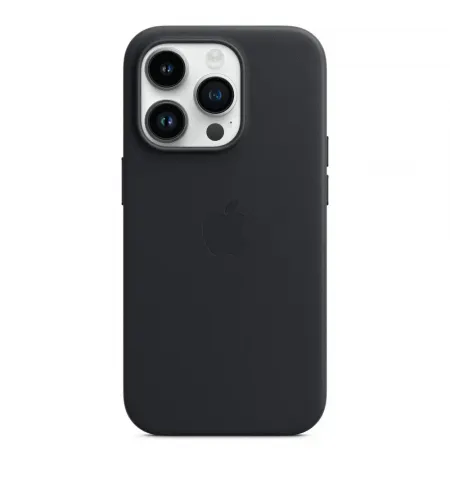 Husa Apple iPhone 14 Pro Leather Case with MagSafe, Negru