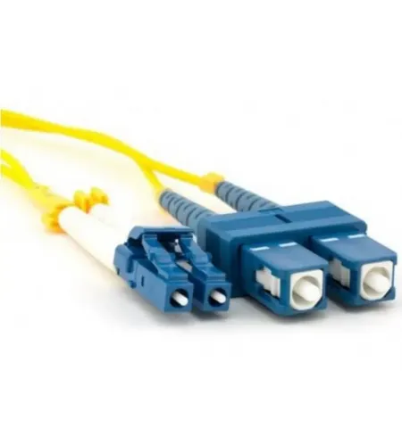 Fiber optic patch cords, singlemode Duplex LC-SC, 7m
