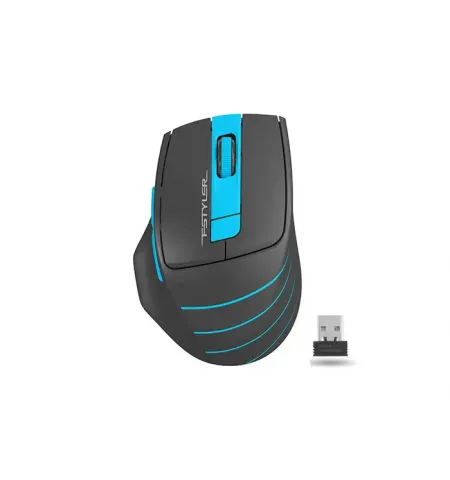 Mouse Wireless A4Tech FG30S, Gri/Albastru