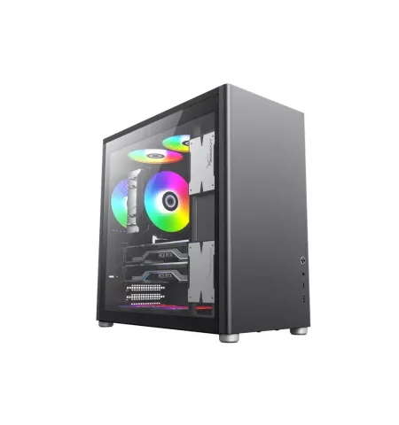 Carcasa PC Gamemax SPARK Pro, Desktop, ATX, Negru