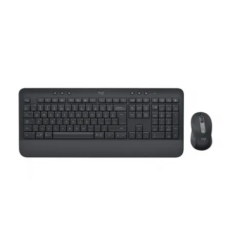 Set Tastatura + Mouse Logitech MK650, Fara fir, Grafit