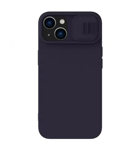 Husa Nillkin iPhone 14 CamShield Silky Magnetic Silicone, Violet inchis