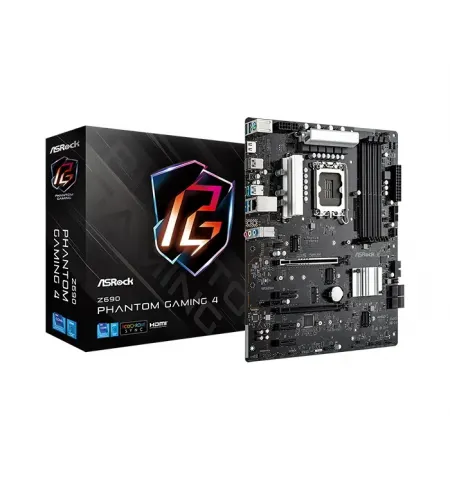 Материнская плата ASRock Z690 Phantom Gaming 4, LGA1700, Intel Z690, ATX