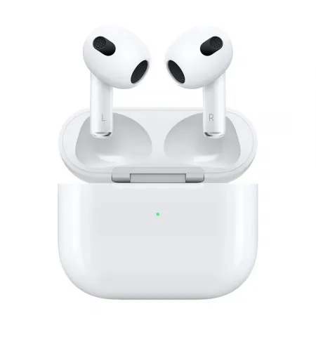 Гарнитура для мобильных телефонов Apple AirPods 3 with Lightning Charging Case, Беспроводной, Белый