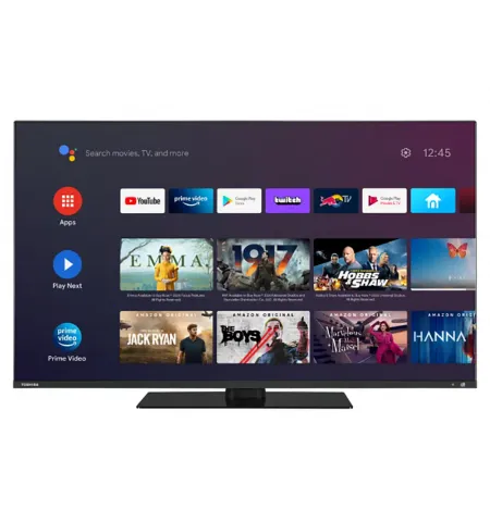 43" QLED SMART Телевизор Toshiba 43QA7D63DG, 3840 x 2160 4K, Android TV, Чёрный