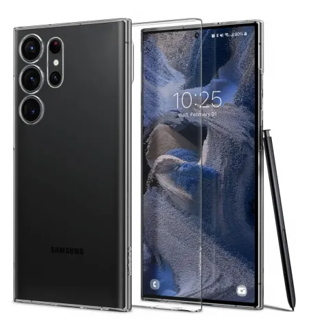 Husa Spigen Samsung S23 Ultra, Airskin, Crystal Clear