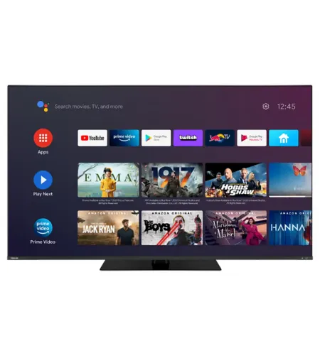 65" QLED SMART TV Toshiba 65QA7D63DG, 3840x2160 4K UHD, Android TV, Negru