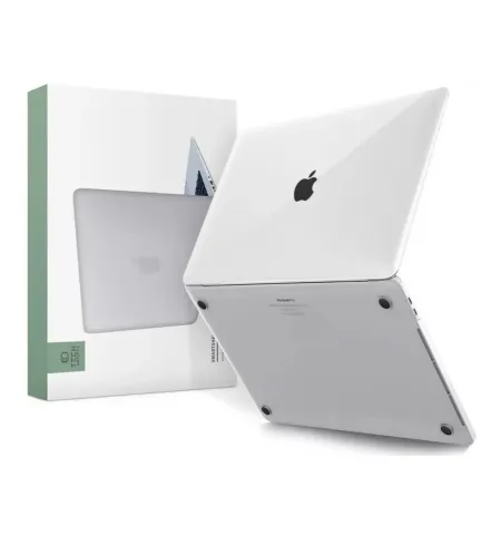Husa pentru laptop Tech Protect Smartshell Macbook Pro 13 (2016-2022), 13.3", Policarbonat, Crystal Clear