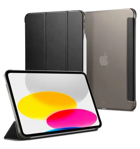 Husa pentru tableta Spigen iPad 10.9, Samrt Fold, 10,9", PC, Piele PU, Negru
