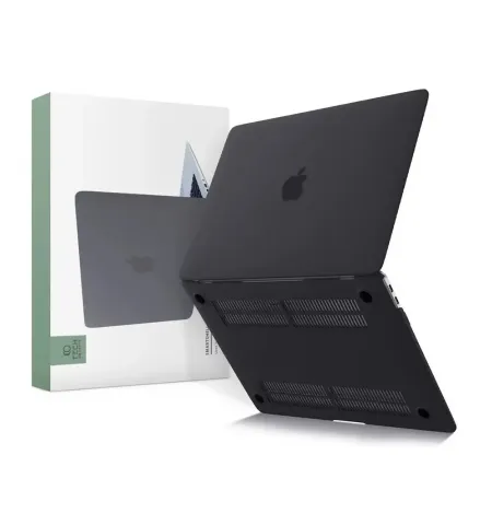 Husa pentru laptop Tech Protect Smartshell Macbook Air 13 (2018-2020), 13.3", Policarbonat, Negru mat