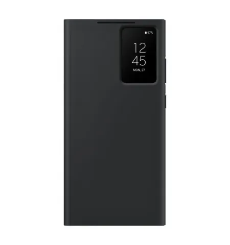 Husa Portmoneu Samsung Smart View for Galaxy S23 Ultra, Negru