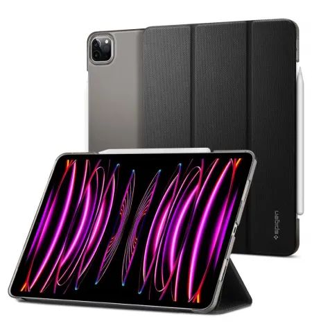 Чехол для планшета Spigen iPad Pro 11, Liquid Air, 11", ТПУ, ПУ, Чёрный
