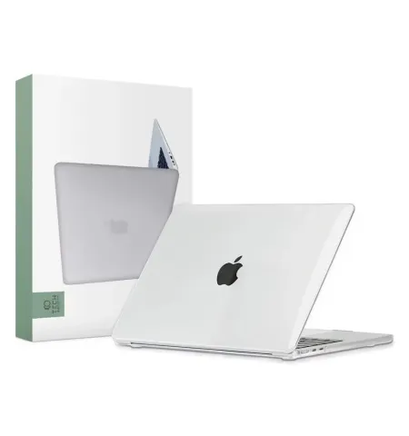 Husa pentru laptop Tech Protect Smartshell Macbook Air 13 (2022), 13.6", Policarbonat, Crystal Clear