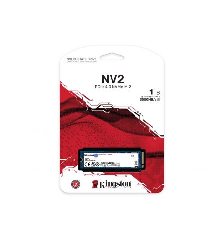 M.2 NVMe SSD 1000GB  Kingston SNV2S, PCIe 4.0 x4 NVMe/ M2 Type 2280 ,up To Read:3500 MB/s, Write:2100 MB/s