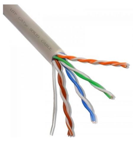 Cable  UTP  Cat.5E, 24awg 4X2X1/0.51, STRANDED, COPPER, 305M, Spacer RCAT5ECU