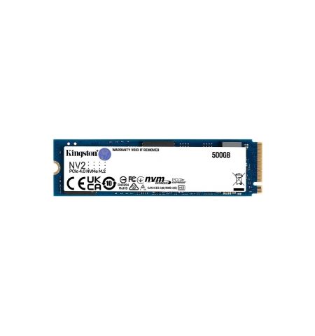 M.2 NVMe SSD 500GB  Kingston SNV2S, PCIe 4.0 x4 NVMe/ M2 Type 2280 ,up To Read:3500 MB/s, Write:2100 MB/s
