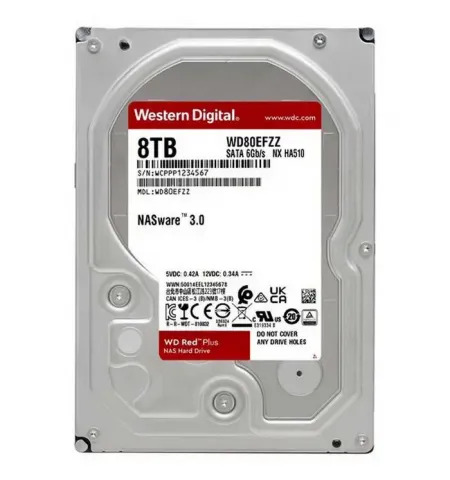 Жесткий диск Western Digital WD Red Plus, 3.5", 8 TБ