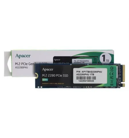 Накопитель SSD Apacer AS2280P4U, 1000Гб, AP1TBAS2280P4U-1