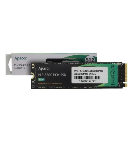 Накопитель SSD Apacer AS2280P4U, 512Гб, AP512GAS2280P4U-1