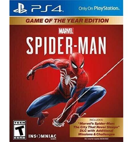 Marvel’s Spider-Man Game of the Year (GOTY) PlayStation 4