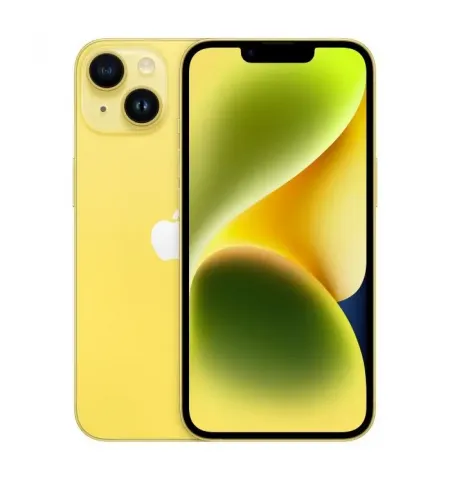 Smartphone Apple iPhone 14, 6GB/128GB, Yellow