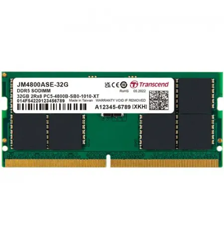 Оперативная память Transcend JetRam, DDR5 SDRAM, 4800 МГц, 32 Гб, JM4800ASE-32G