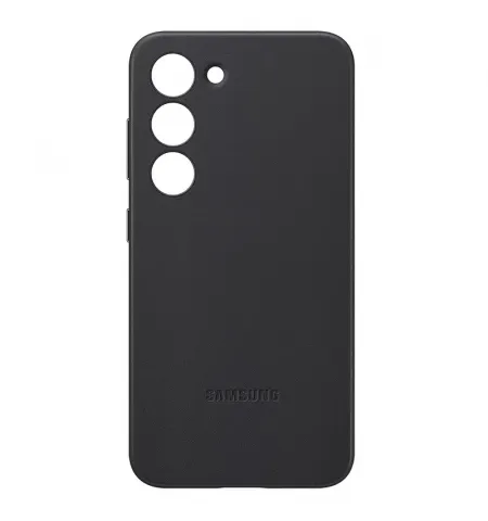 Husa Samsung Leather Cover for Galaxy S23, Negru