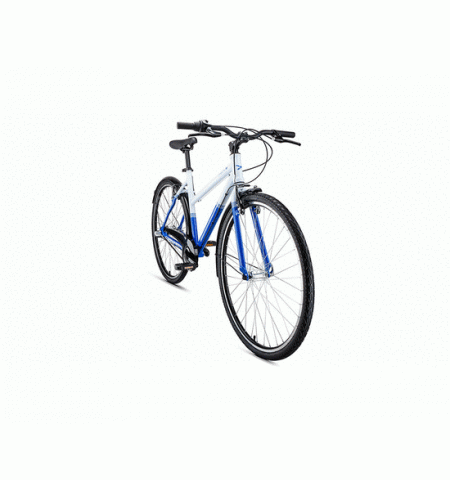 Городской велосипед FORWARD CORSICA 28 (28" 3 ск. рост 500 мм) 2018-2019, белый/синий