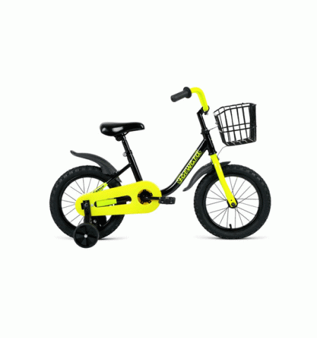Велосипед детский FORWARD BARRIO 14 (14" 1 ск.) 2019-2020, черный