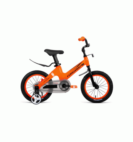 Велосипед детский FORWARD COSMO 14 (14" 1 ск.) 2020-2021, оранжевый