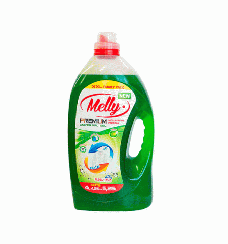 Порошок жидкий для стирки ''Melly'' Premium Mountain Fresh green 5.250л