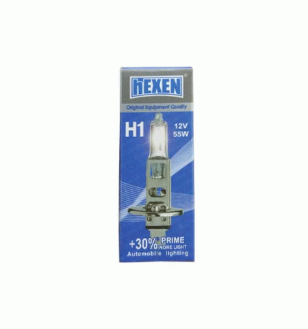 Автомобильная Лампочка Hexen H1 2112PL H1 12V 55W PRIME+30% 41705